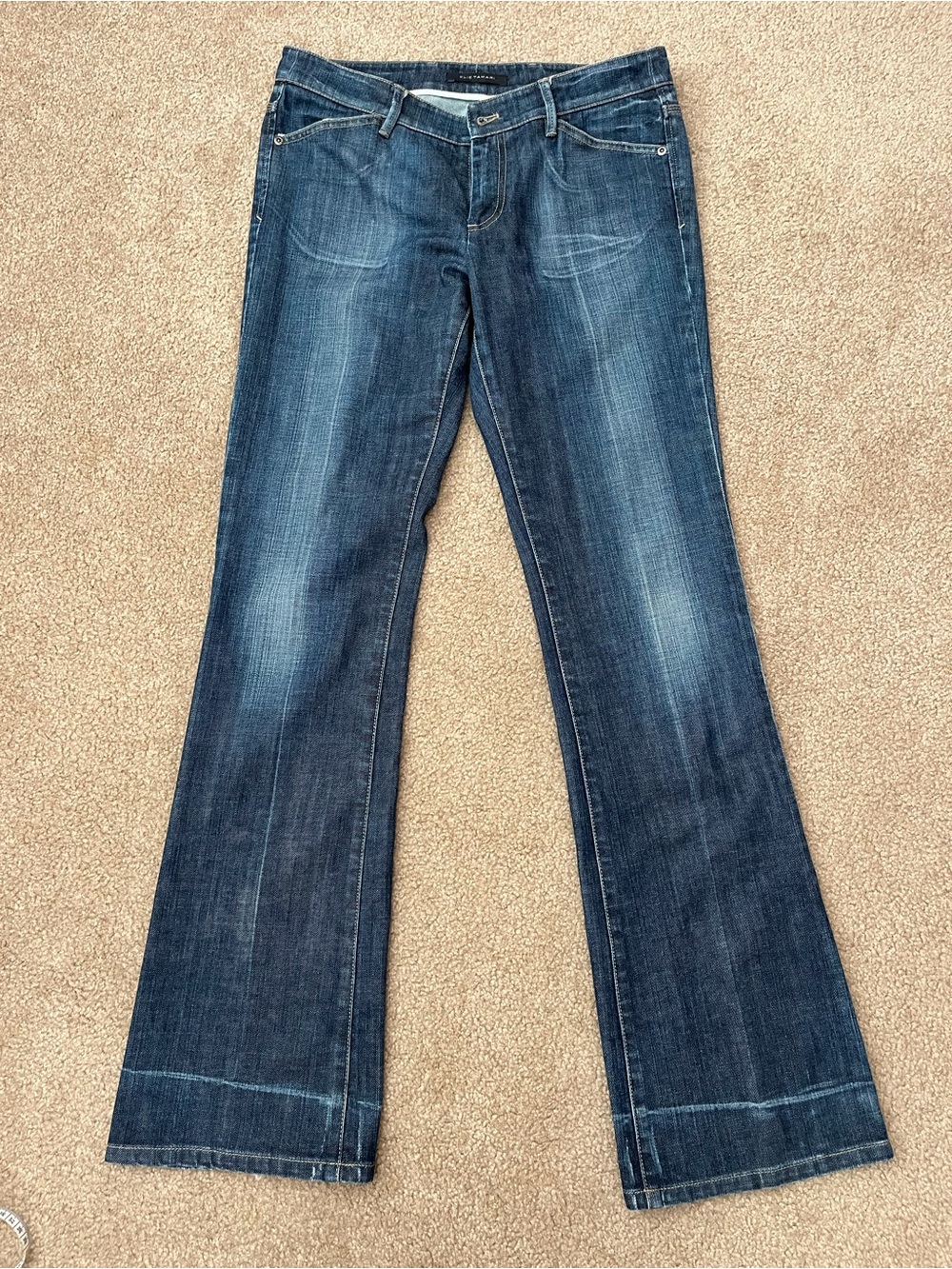 Elie Tahari Dark Blue Flare Jeans